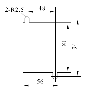 DZ-700/6300安装开孔尺寸图