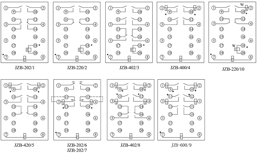 JZB-402/3内部接线图