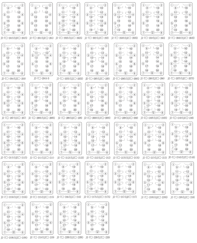 JZ-7J-219内部接线图