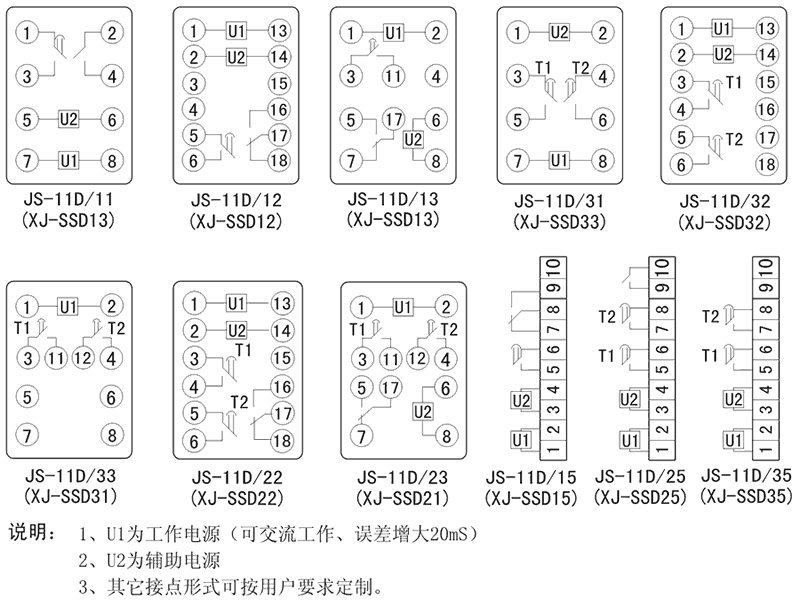 JS-11D/11内部接线图