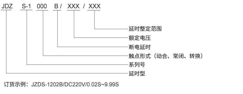 JDZS-1004B型号及其含义