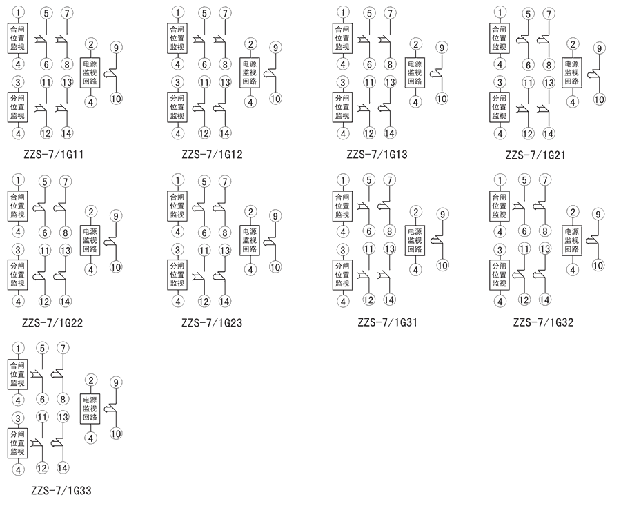 ZZS-7/1G11内部接线图