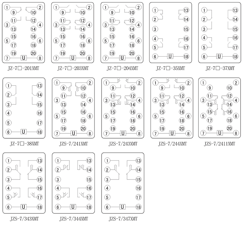 JZ-7Y-203XMT内部接线图