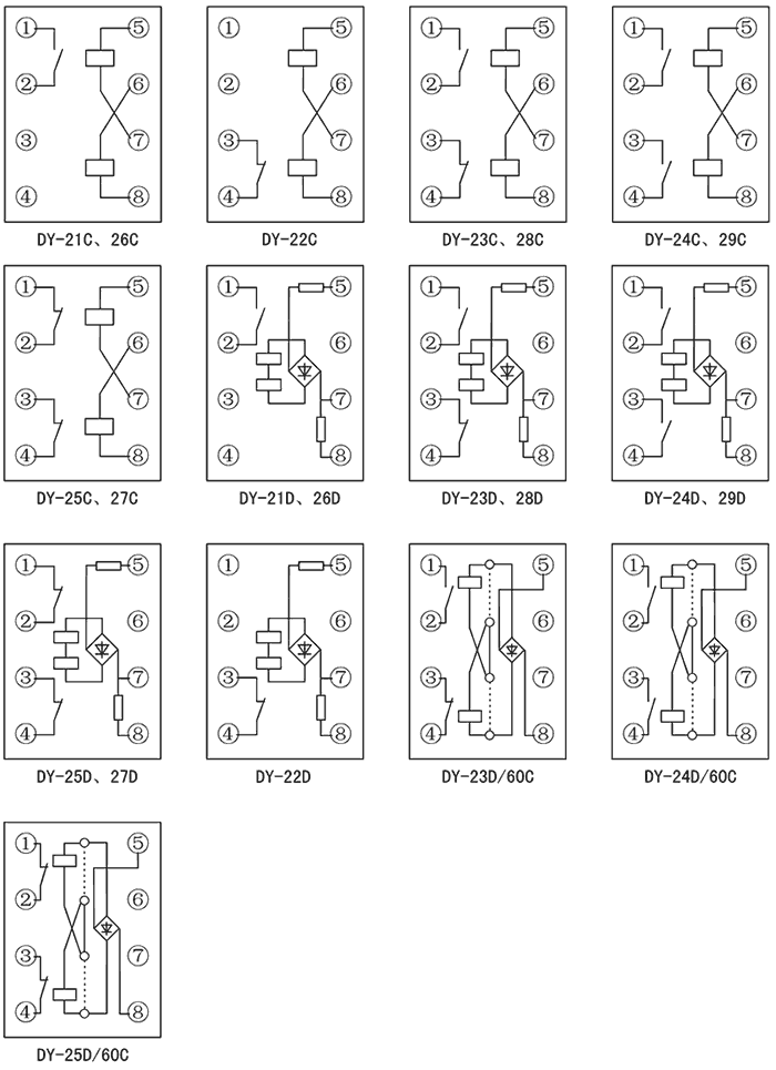 DY-21C/60C内部接线图