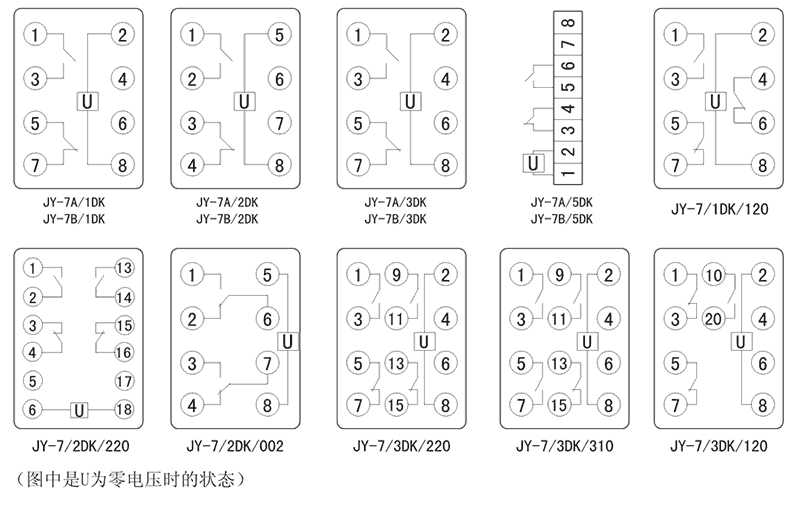 JY-7B/2DK/002内部接线图