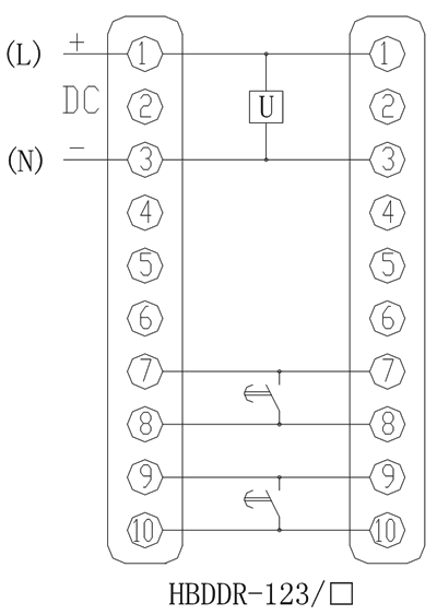 HBDDR-123/5内部接线图