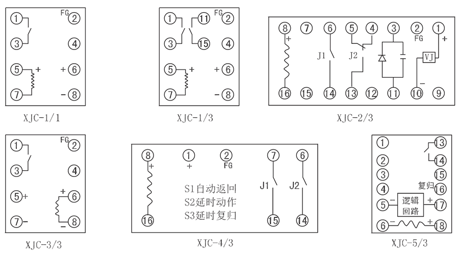 XJC-1/3内部接线图