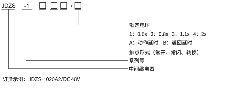 JDZS-1001型号及其含义